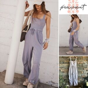 Free People Movement Inbound Stretch Cotton Jumpsuit In Trailblazer One Piece